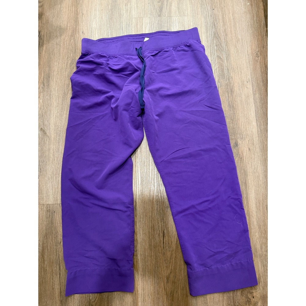 FIGS Technical Collection Purple Scrub Pants Womens XL Straight Leg Hemmed
